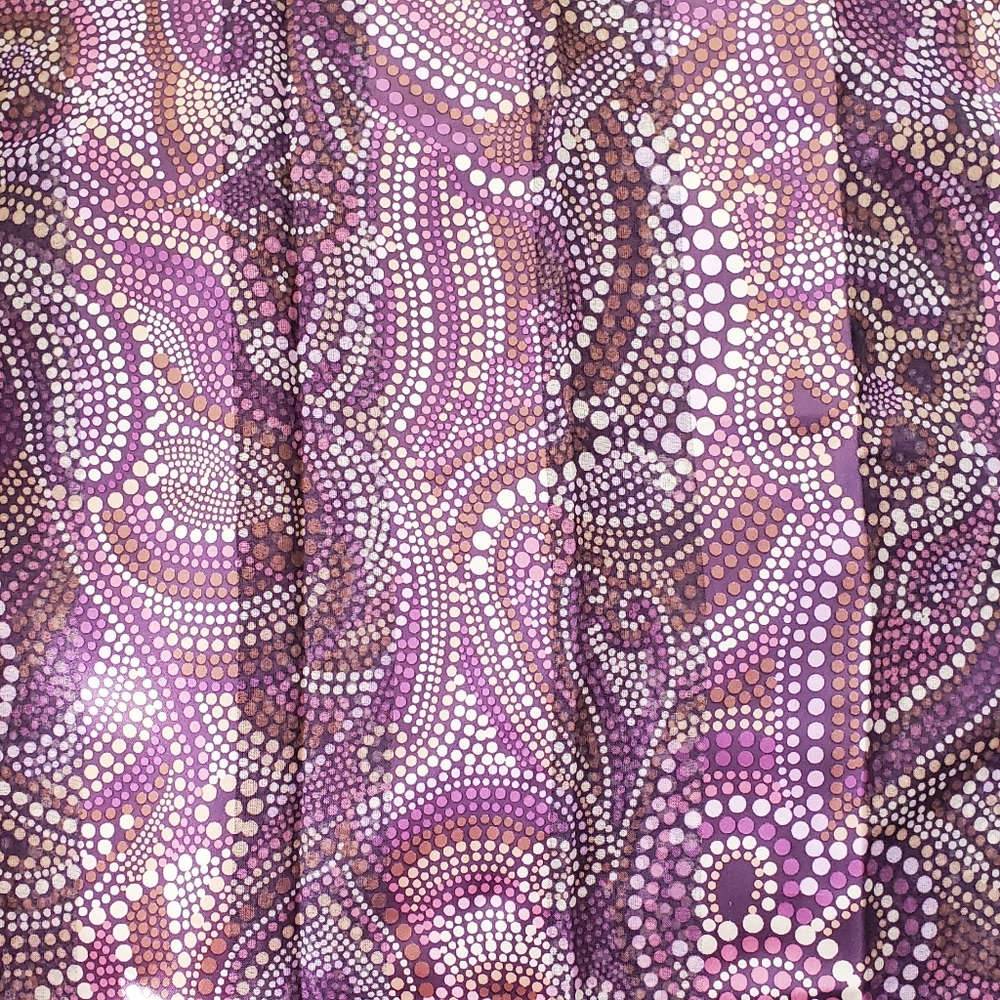 Purple Patterned Scarf